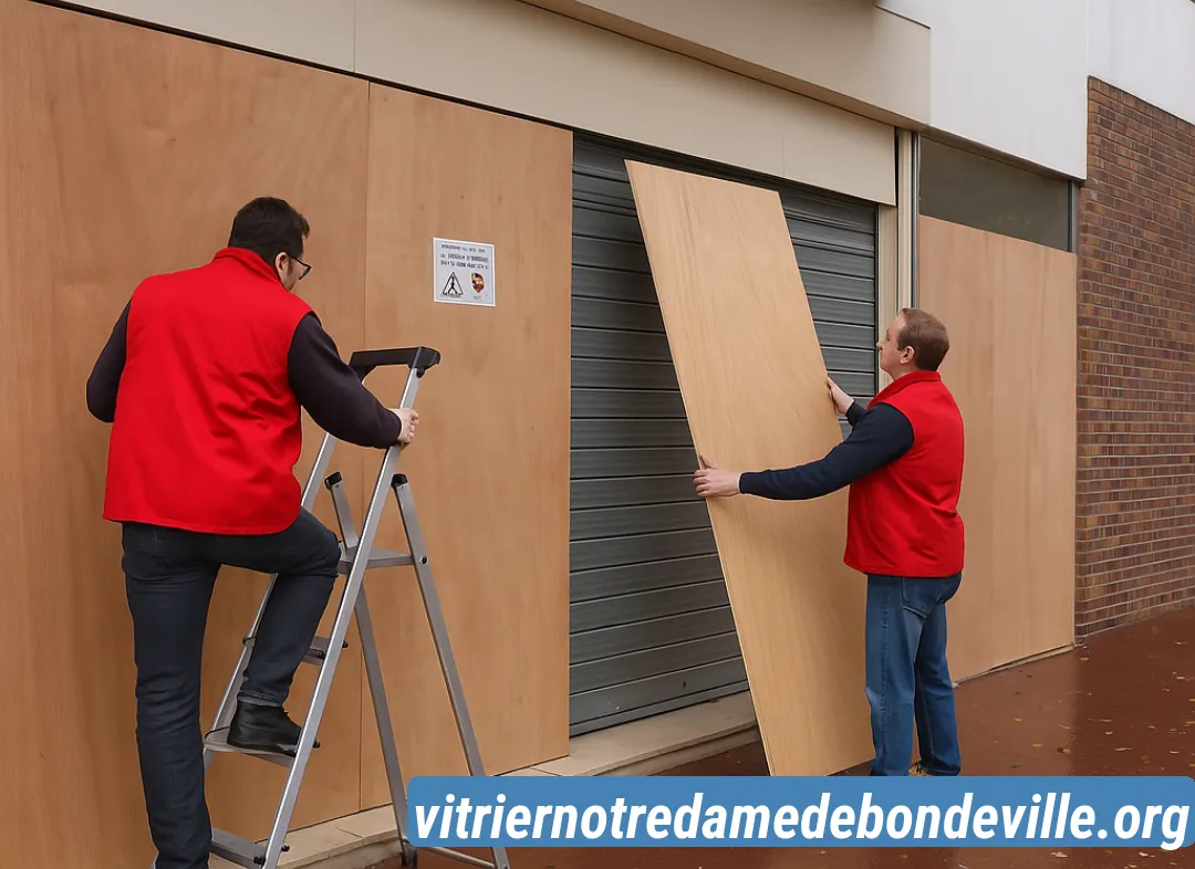 Mise en sécurité fermeture provisoire Notre-Dame-de-Bondeville