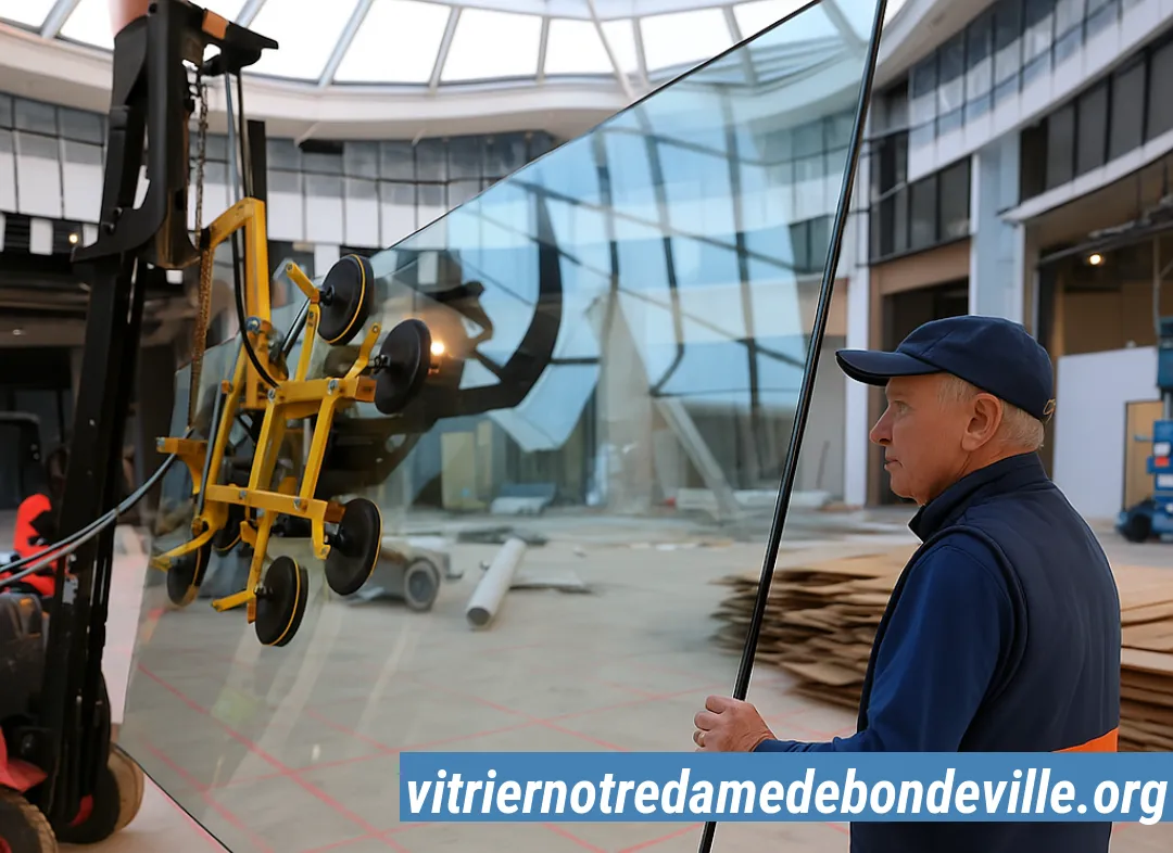 Remplacement de vitrine magasin Notre-Dame-de-Bondeville